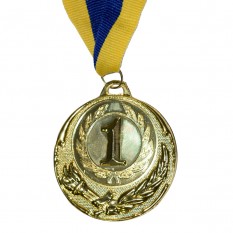 Медаль наградная 43502 Д7см 1 место Золото